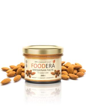 Мигдальна паста «100% МИГДАЛЮ» 200г від FOODERA