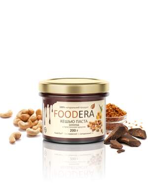Кеш'ю паста «ШОКОЛАД З ЦУКРОМ» 200г від FOODERA