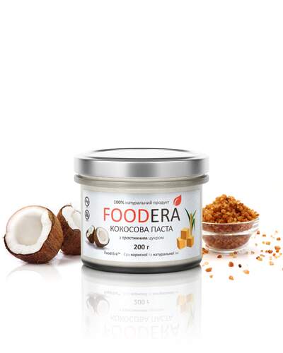 Кокосова паста «З ТРОСТИННИМ ЦУКРОМ» 200г від FOODERA