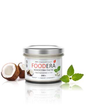 Кокосова паста «НА СТЕВІЇ» 200г від FOODERA
