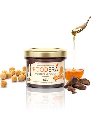 Фундучна паста «ШОКОЛАД З МЕДОМ» 200г від FOODERA