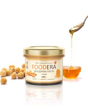 Фундучна паста «З МЕДОМ» 200г від FOODERA