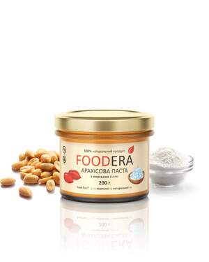 Арахісова паста «З МОРСЬКОЮ СІЛЛЮ» 200г від FOODERA