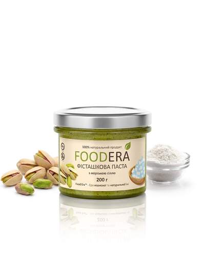 Фісташкова паста «З МОРСЬКОЮ СІЛЛЮ» 200г від FOODERA