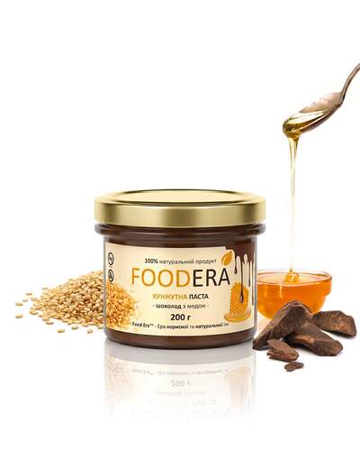 Кунжутна паста «ШОКОЛАД З МЕДОМ» 200г від FOODERA