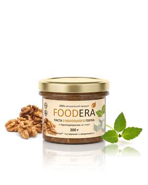 Паста з волоського горіха «НА СТЕВІЇ» 200г від FOODERA